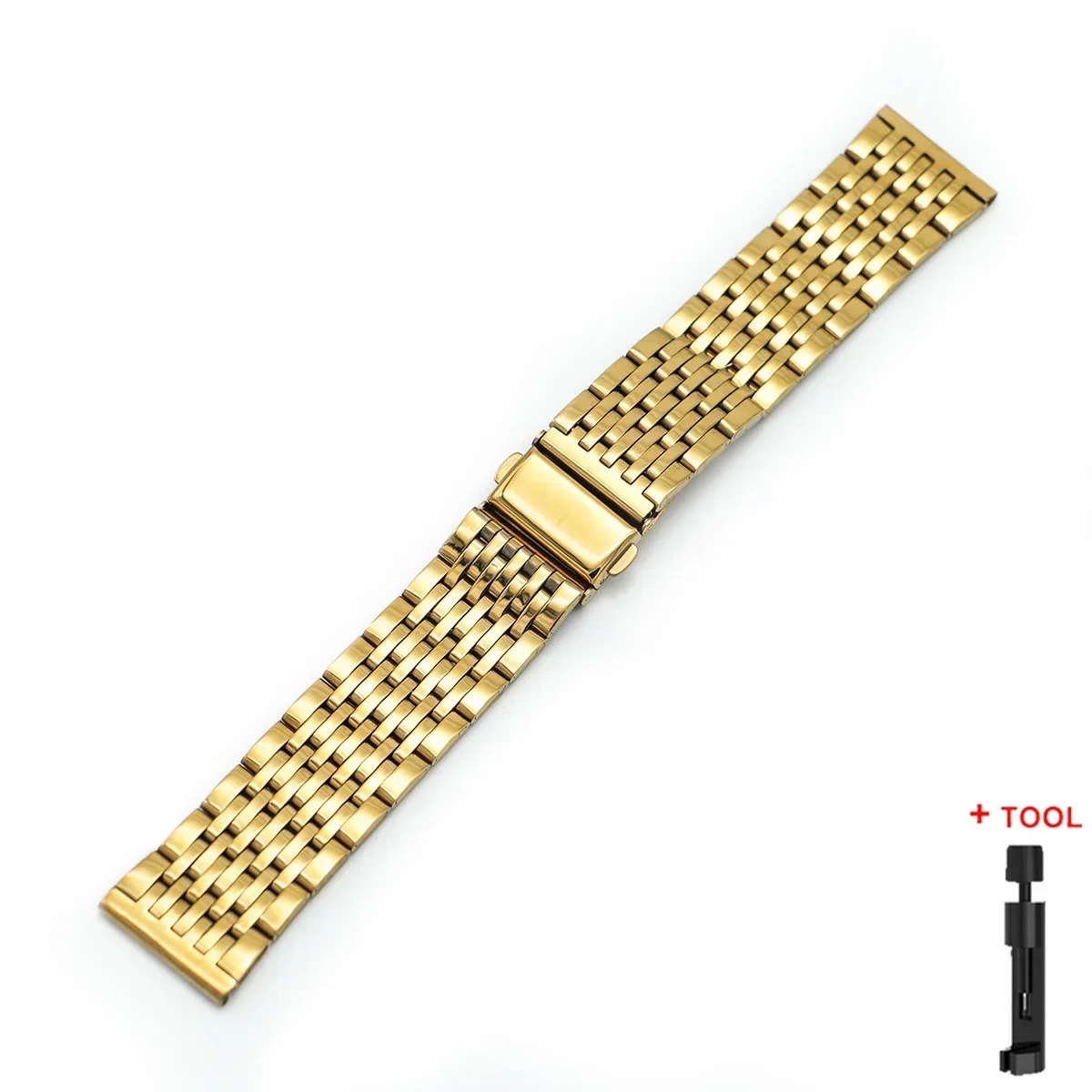 Elegant Stainless Steel Watch Band - 20/22mm Adjustable Strap