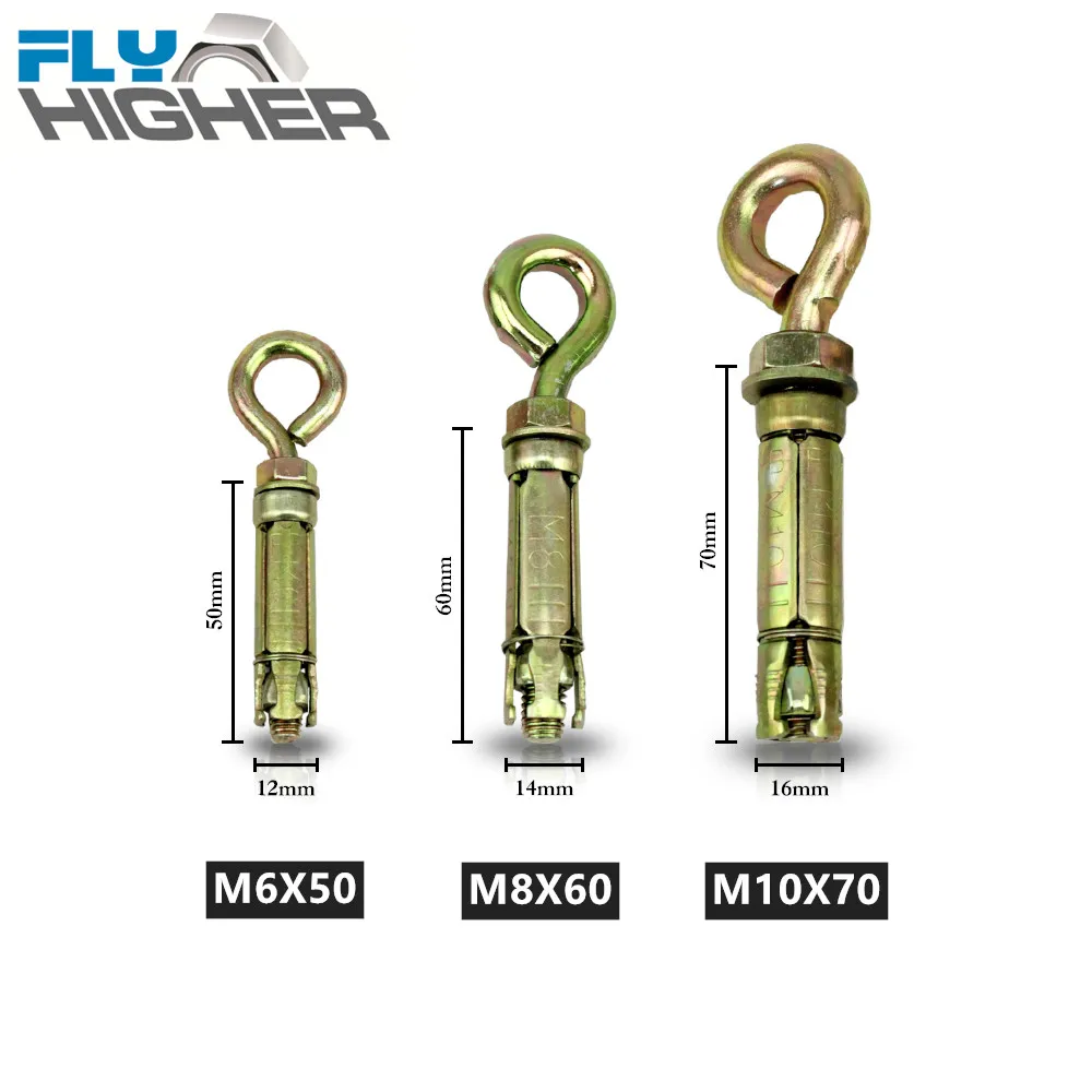 M6/8/10/12 Heavy duty concrete expansion shield anchor with hex bolt