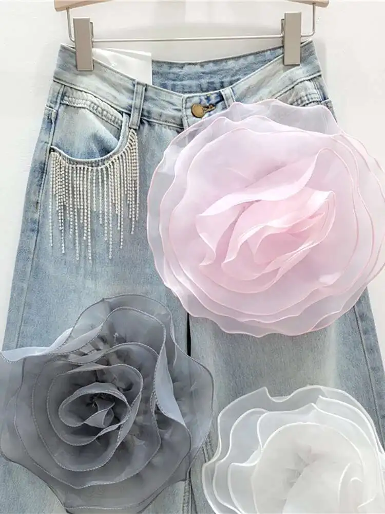 ★2025SS新作★XTONZ★FLOWER GARDEN LACE DENIM BALLOON PANTS Sc64a89d4d3f2444492037b750f6fe