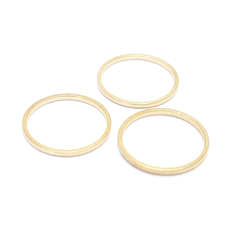 My-Bead 20 pezzi anelli aperti 5mm rotonda Argento 925 senza nichel per la creazione di gioielli DIY