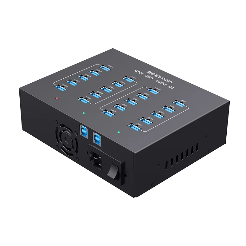 

Sipolar A-213P 20-портовый промышленный USB 3,0 для передачи данных и зарядки с адаптером питания 5 в 22 А 100-240 В для телефонов и планшетов