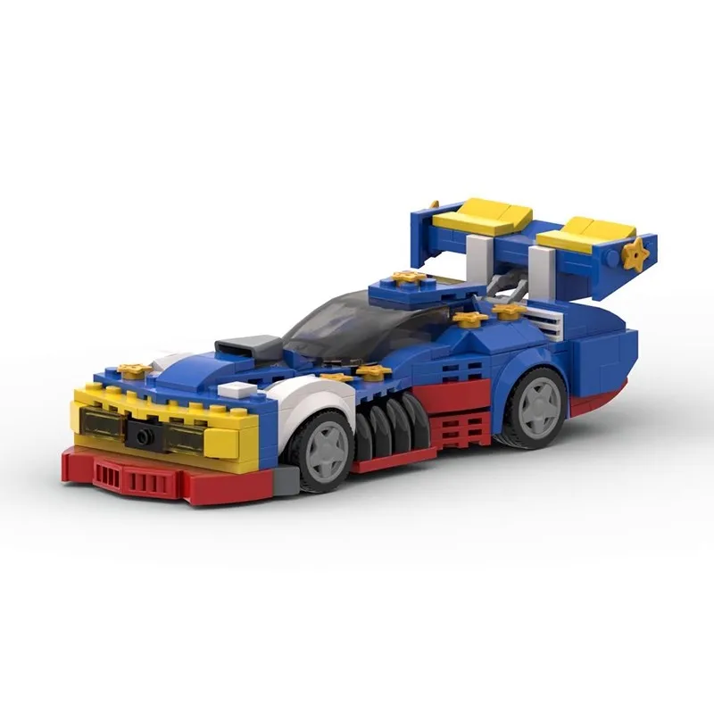 MOC 스피드 차량 미래 GPX 사이버 포뮬러 아수라다 AKF-11 스포츠카 테크니컬 세트 블록 장난감 어린이 선물