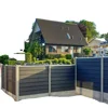 Wood Plastic With Metal Decoration Panel Composite Fence 4