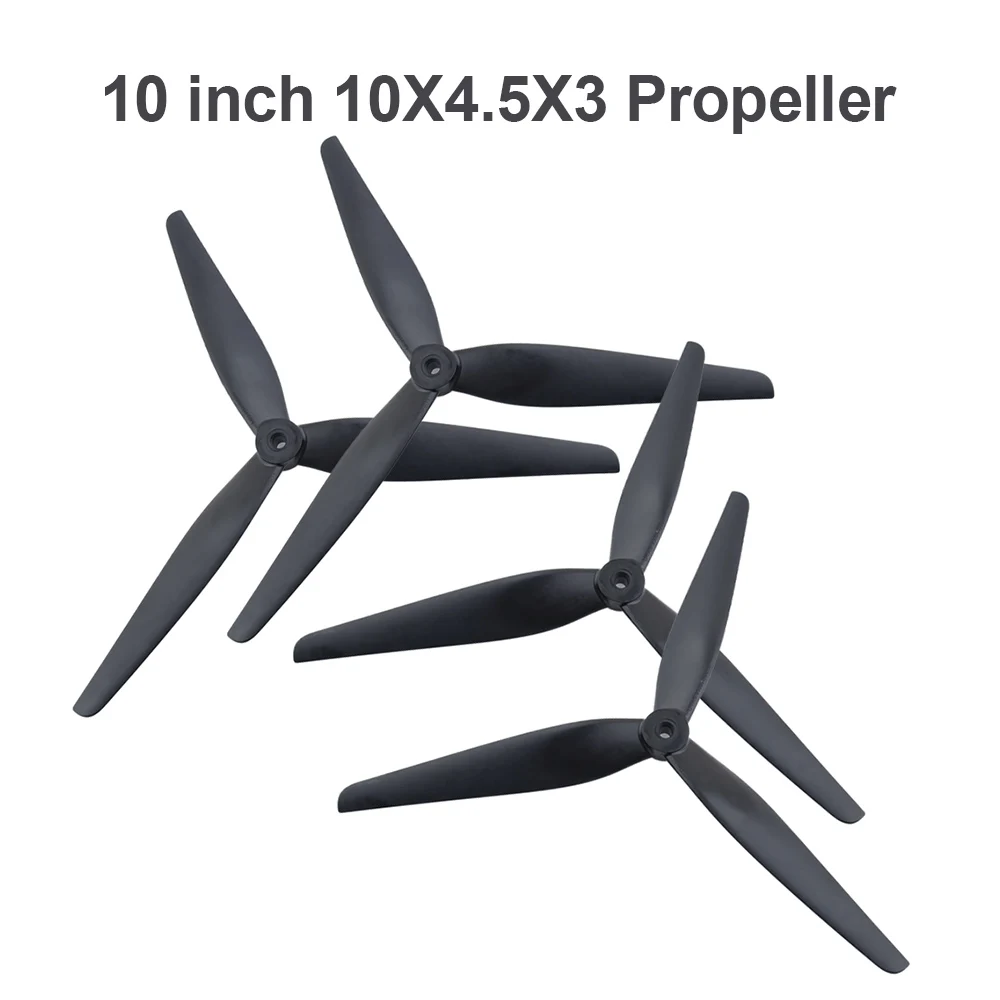 

4 шт. HQProp 10x4,5x10 дюймов 3 лопасти/три лопасти Пропеллер для FPV радиоуправляемого дрона