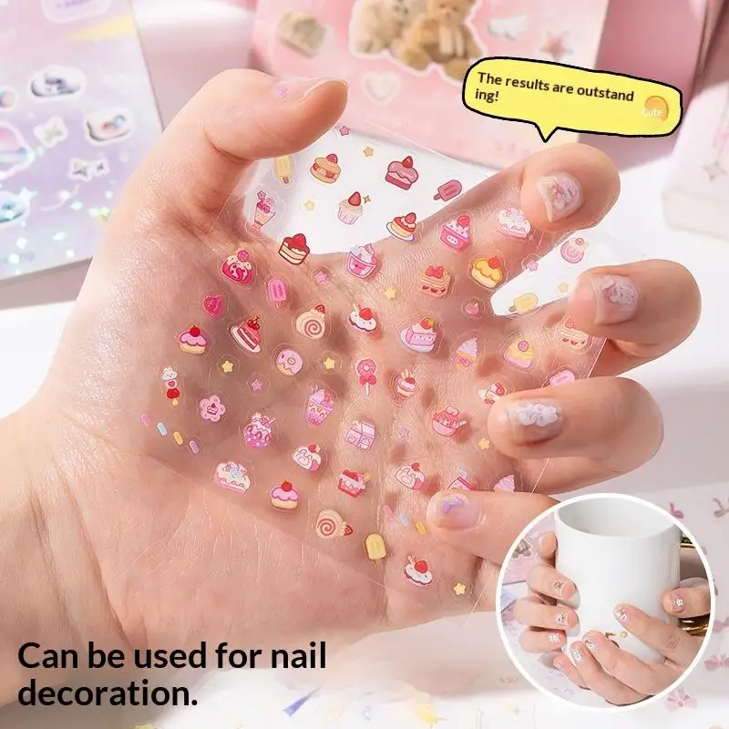 24 Pezzi/Pacco Adesivi Decorativi Kawaii per Scrapbooking, Collage e Diari, Decorazioni Carine per Artigianato - immagine 4