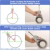Manual Tube Marker Centering Tool Safety Pipe Center Finder Y-Type 4 Inch Safety Pipe Marker Centering Head Tool 3
