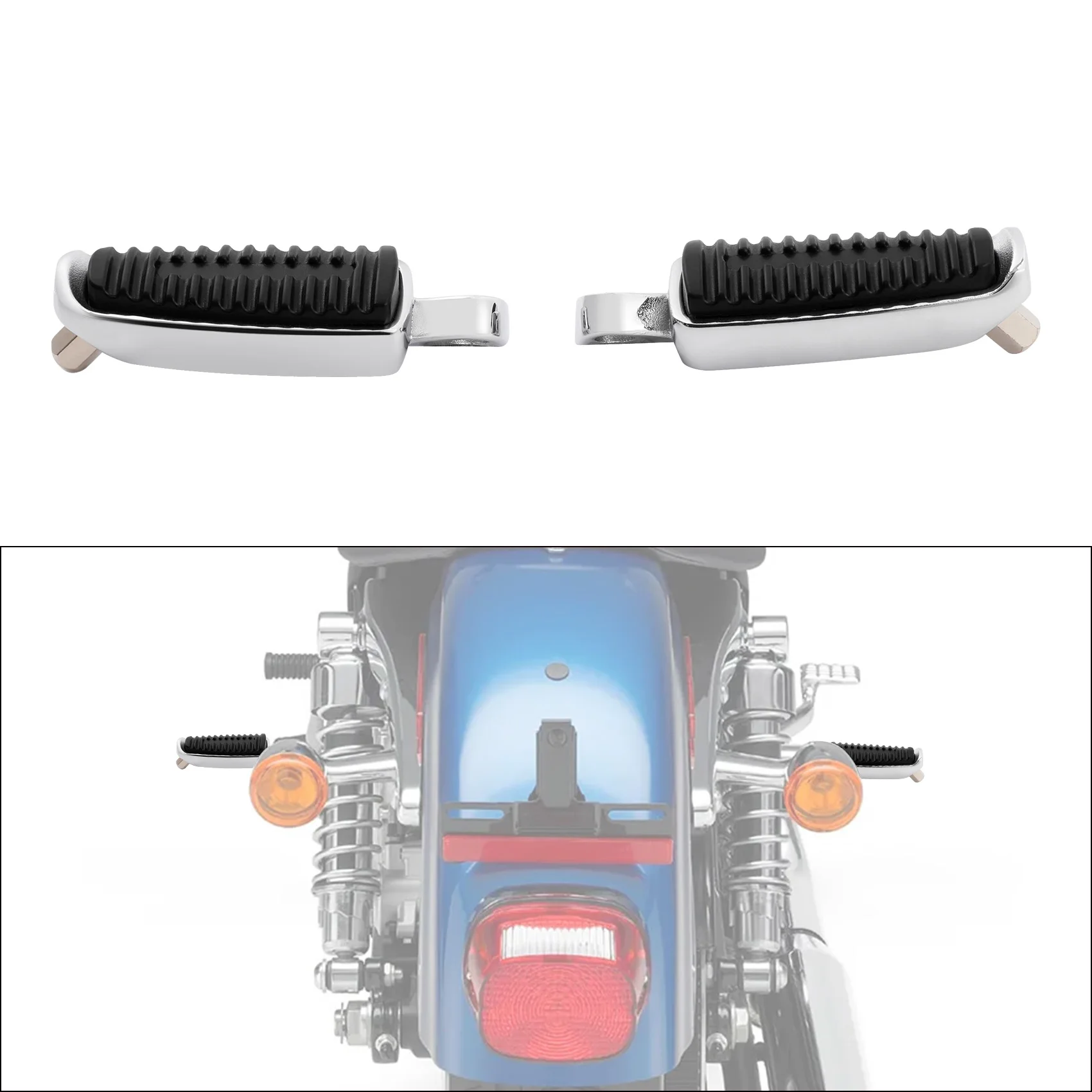 iron 883 passenger seat and pegs