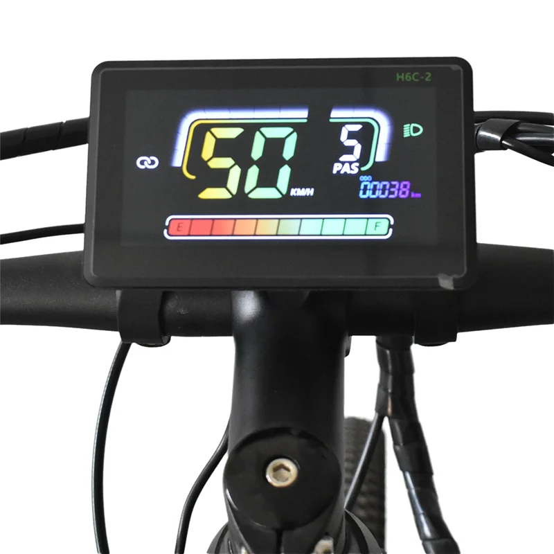 H6C-2 E-Bike Bluetooth Speedometer LCD Display Electric Scooter Meter Dashboard UART Formountain Electric Bike SM5PIN