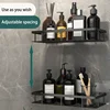 Bathroom Shelf Kitchen Storage Organizer Aluminum Alloy Shampoo Rack Shower Shelf Bathroom Accessories No Drill Shelf 4