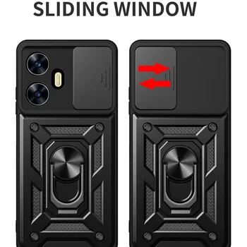 카메라 보호 케이스, 아머 하이브리드 링 커버, Realme C55 C33 C35 C31 C30 Realme 10 Pro + 10 9i 8 Realme C25y C21y C3 C21 C20 상품 이미지