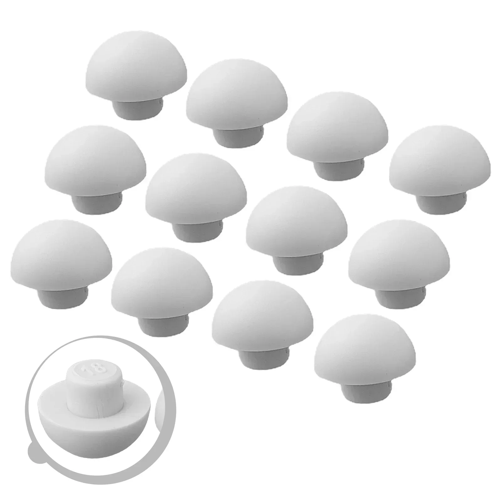 Toilet seat accessories 12pcs Toilet Lid Plastic Antislip Gasket Toilet Seat Shock-Proof ers Cushion Rubber Pad Cover Bumper Shock