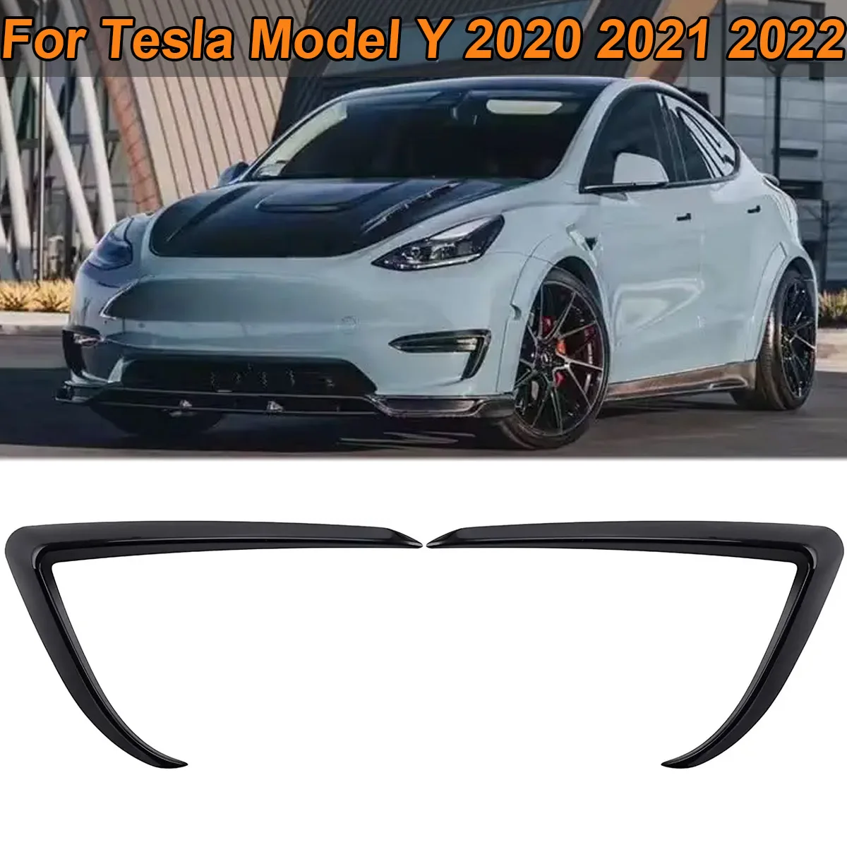 

2 шт., наклейки на раму для противотумансветильник Tesla Model Y 2020 2021 2022