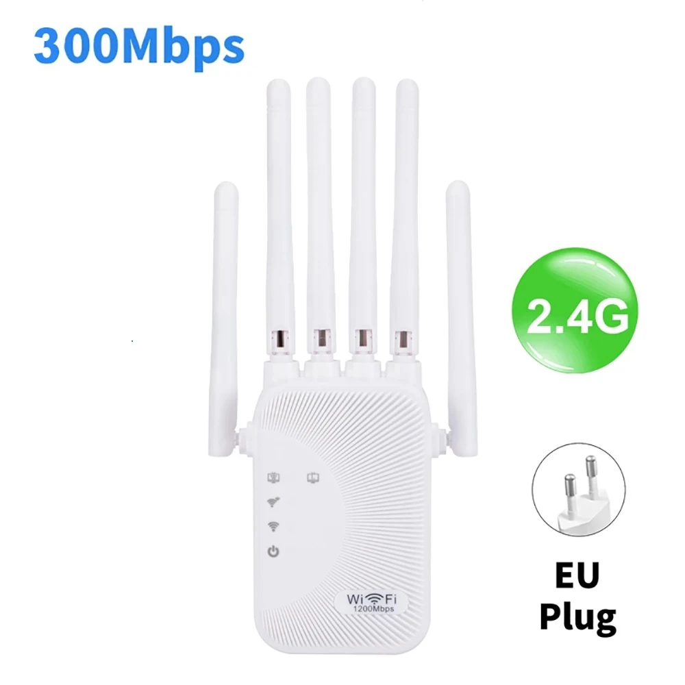 1200Mbps /300Mbps Wifi Amplifikatör Çift bantlı 2.4G/ 5G Tekrarlayıcı Ağ Genişletici Menzil Genişletici WiFi Sinyal Güçlendirici Kablosuz Yönlendirici