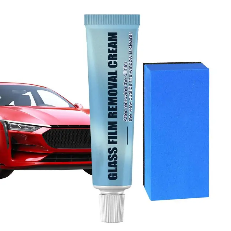 

Car Oil Film Cleaner Cleaning Paste Car Oil Film Dirt Remover With Sponge Long Lasting Windshield Coating Agent Car Oil Film