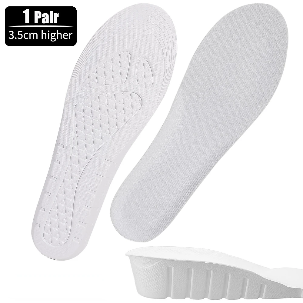 ตัวเลือกสินค้า พื้นรองเท้ากีฬาเพิ่มความสูงความสูง1.5/2.5/3.5ซม. Insole Memory Foam ป๊อปคอร์สำหรับเท้าผู้ชายผู้หญิงออร์โทพีดิกส์รองเท้าแทรกดูแลเท้า