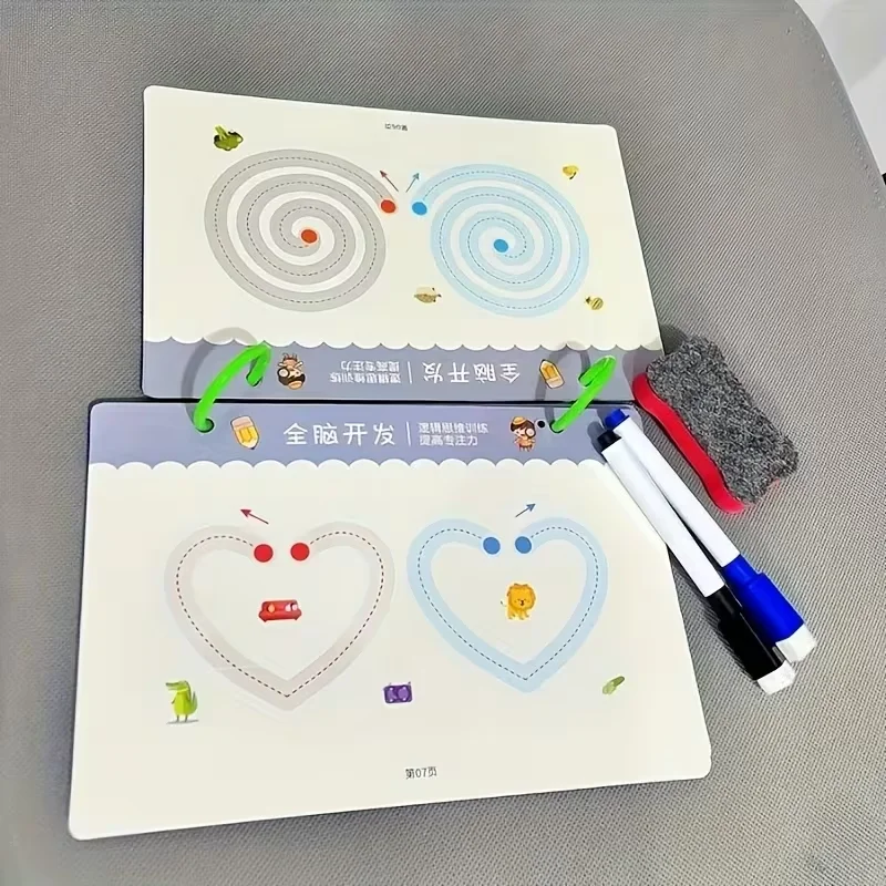 Calligraphy Practice Notebook Set Is Reusable |   Whole Brain Development, Writing Training, and Art Education Handbook |   Learn Writing Skills, Paper Materials, Durable Binding |   Colorful Pages wi - 5