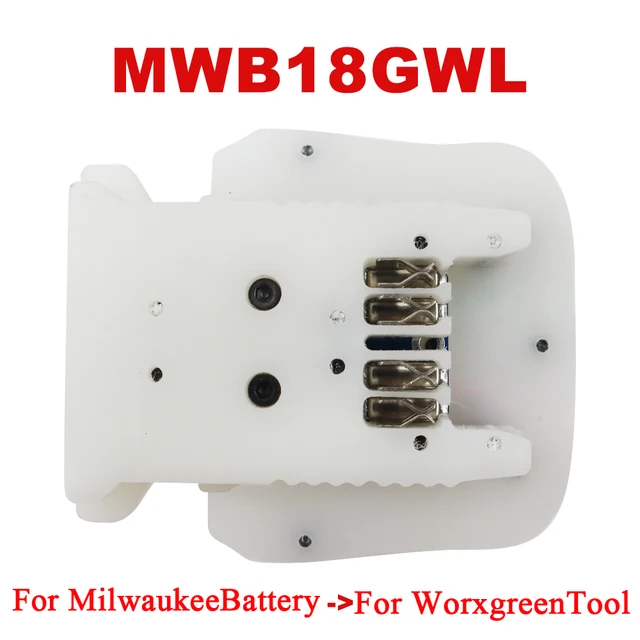밀워키 18V 리튬 이온 배터리를 Worx 그린 대형 발 도구에 사용할 수 있는 MWB18GWL