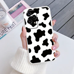 Brown Leopard Print Soft Silicone TPU Phone Case with Colorful Marble Design for Honor 90 (Kba - baowt04)