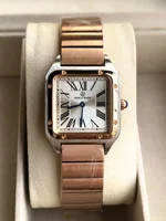 Pablo Raez Couple montre à Quartz Rectangle carré chiffres romains Reloj Orologio dames unisexe luxe homme montre-bracelet horloge classique 4
