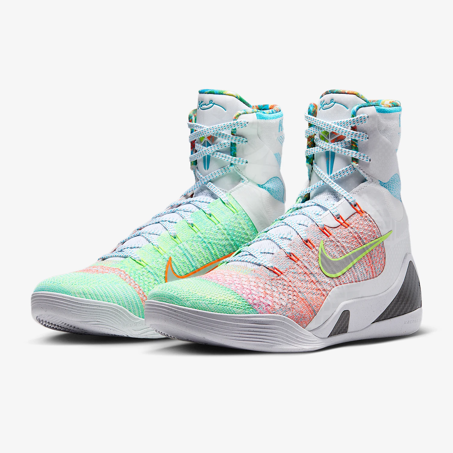 Nike genuine Kobe 9 men's fashionable high top training durable basketball shoes FZ7335-101