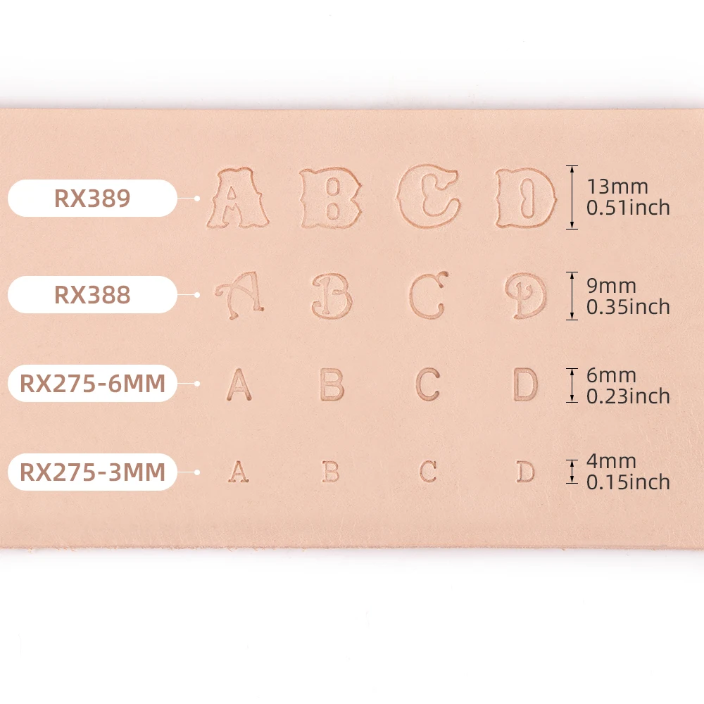 Gueenky 36 Pezzi Punzoni Lettere E Uumeri, 6mm Punzoni Numeri Per - Foto 4