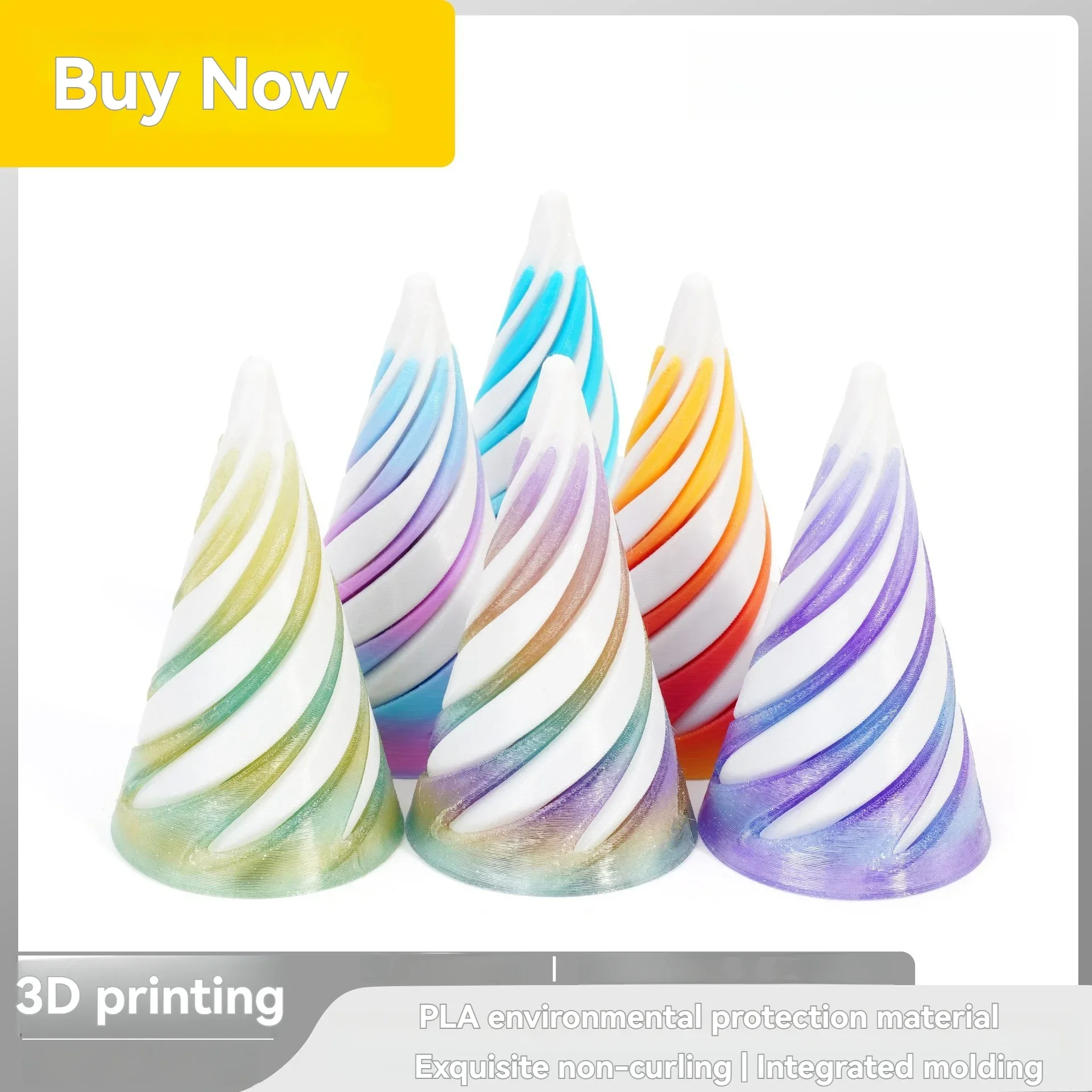 Impossible Pyramid Passthrough 3D Printing Sculpture Helix Screw Fidget Toy Spiral Cone Decompression Decorative Ornaments