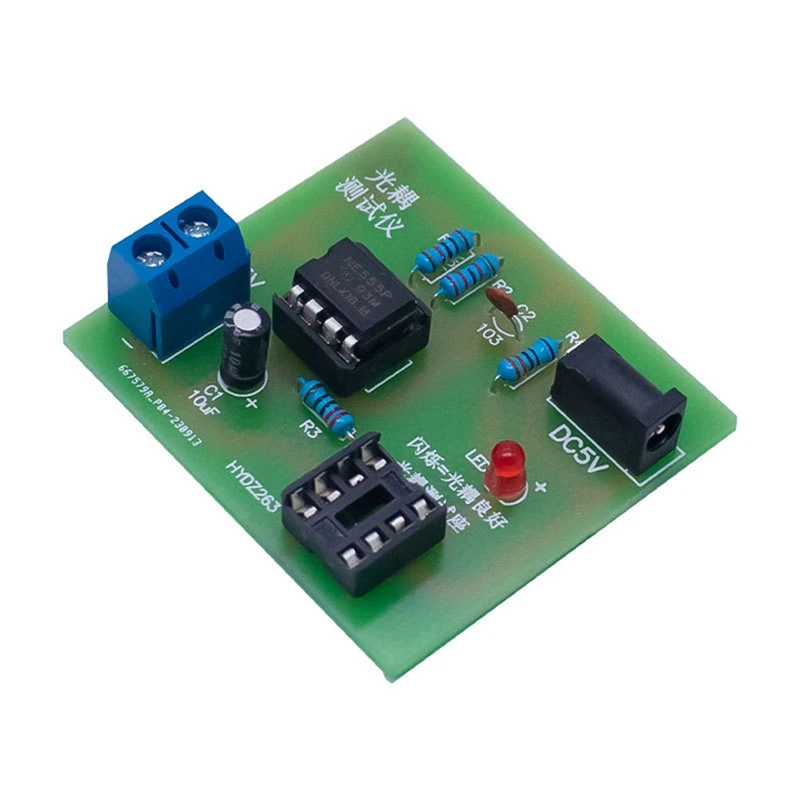 Optocoupler Tester Kit 555 Application Circuit Board Practice Welding DIY Electronic Spare Parts Kit optocoupler tester kit