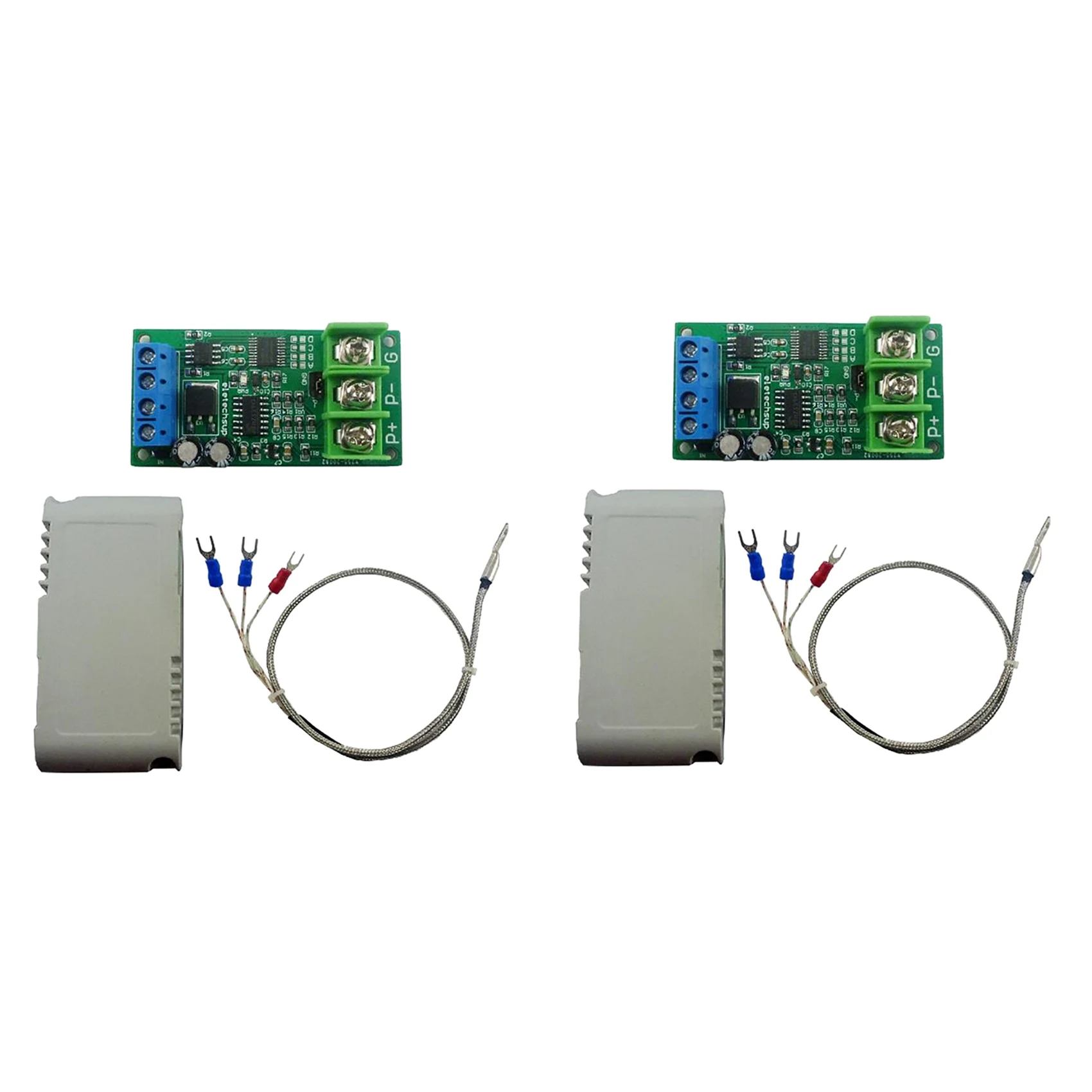 

2X DC 8-25V PT100 Platinum Thermal Resistance to Temperature Converter RS485 Modbus RTU RTD Sensor Module Kit PTA9B01