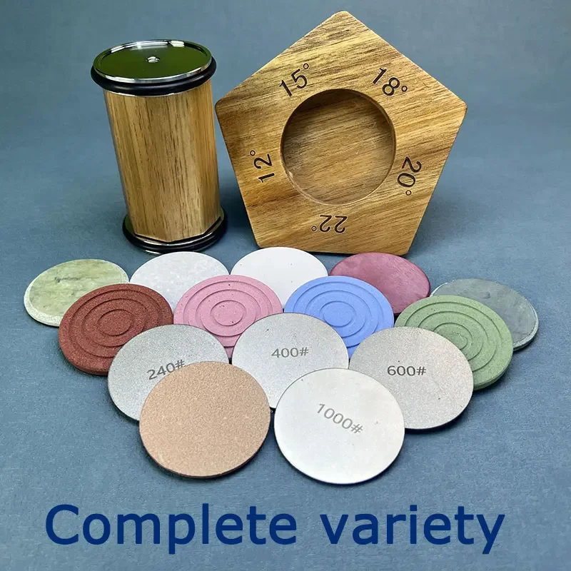 12/15/18/20/22 ° ที่ลับมีดลูกกลิ้งหินลับมีดมืออาชีพมีดตัวดูดแม่เหล็กชุดกันลื่น 1