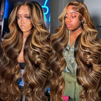 Title Honey Blonde Body Wave Wig 1