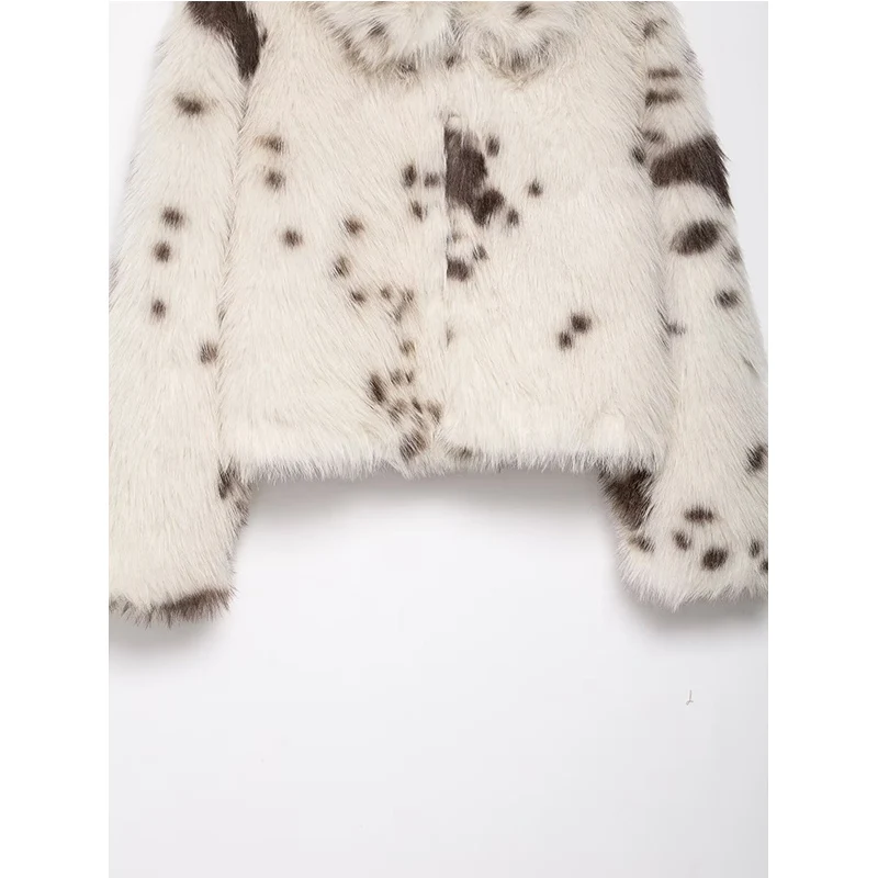 2025 Autumn Winter Faux Fur Jackets for Women Thick Warm Coats Long Sleeve Fluffy Fur Jacket Woman Chic Casual New Outerwear