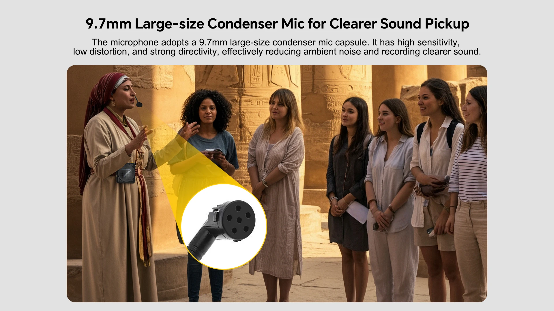 WA1(SE) Portable Voice Amplifier with Wired Microphone Headset for Teachers, Spe
