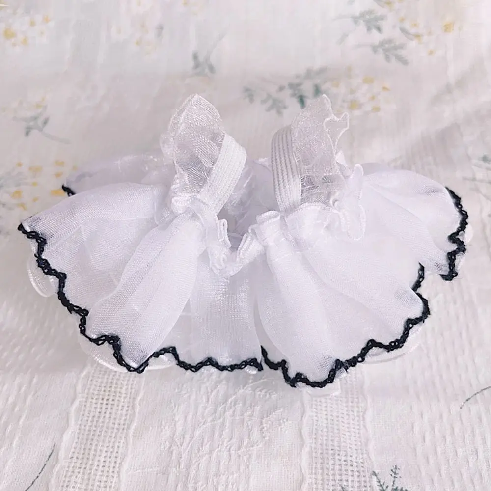 10CM Doll Clothes Fashion Suspenders Lace Princess Dress With Black Trim Plush Toys Clothes 12BJD Dolls Accessories Kids Toys