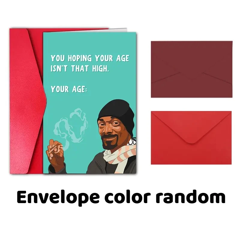 Unique Smoking Man Graphic Birthday Card – Creative Greeting