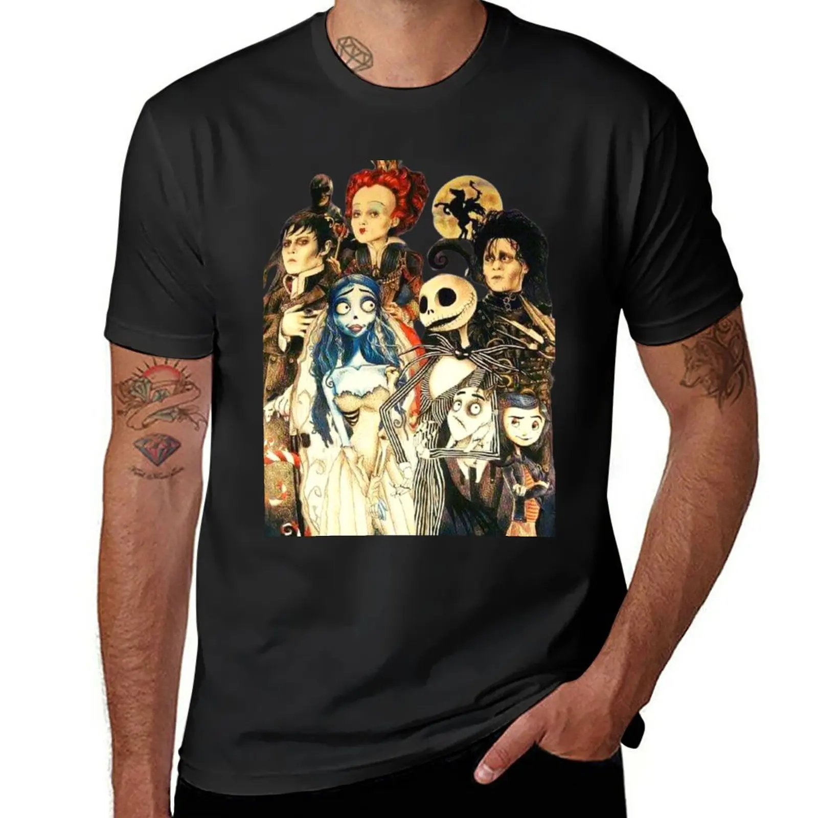 

New Tim Burton Film T-Shirt graphic t shirts graphic t shirt black t shirt blank t shirts big and tall t shirts for men