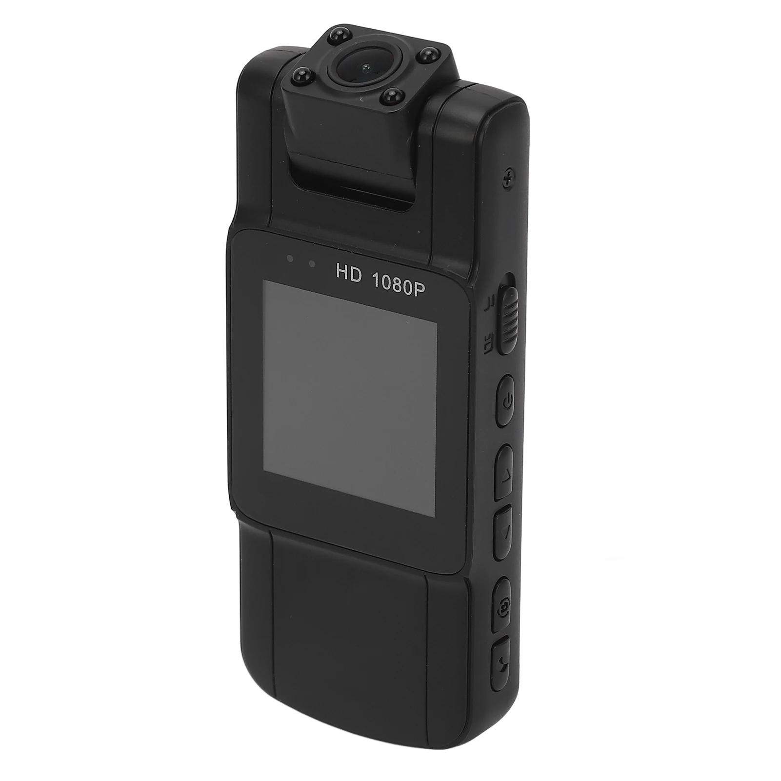 Body Camera Body Worn Camera 7 Hours Recording Magnetic Back Motion Detection 1/4 inch Screw Port 180 Degree Rotation Lens HD 4K