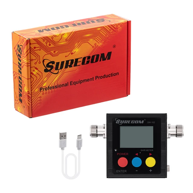 Surecom SW-102S Misuratore Potenza E SWR - Per VHF/UHF 125-525MHz, Connettore SO239, Fino A 120W - Foto 8
