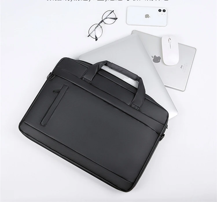 2023 Men Briefcase Bag High Quality Business Famous Brand PU Leather Shoulder Messenger Bags Office Handbag 14 inch Laptop bag