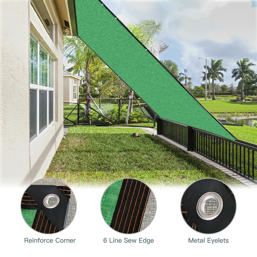 Sunblock Shade Cloth Mesh Sun Shade Tarp Plants Greenhouse Cover Fabric for Outdoor Garden Lawn Plants from Direct Sunlight