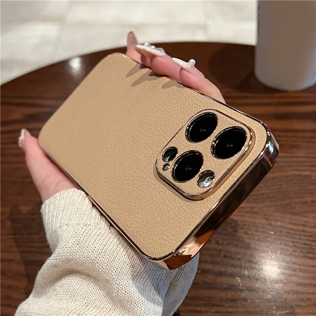 for iPhone 15,15 Pro,15 Plus,15 Pro Max Phone Case, Slim Luxury Gold Plated  Soft Bumper Women Men Girl Protective Phone Case Cover for Apple iPhone 15