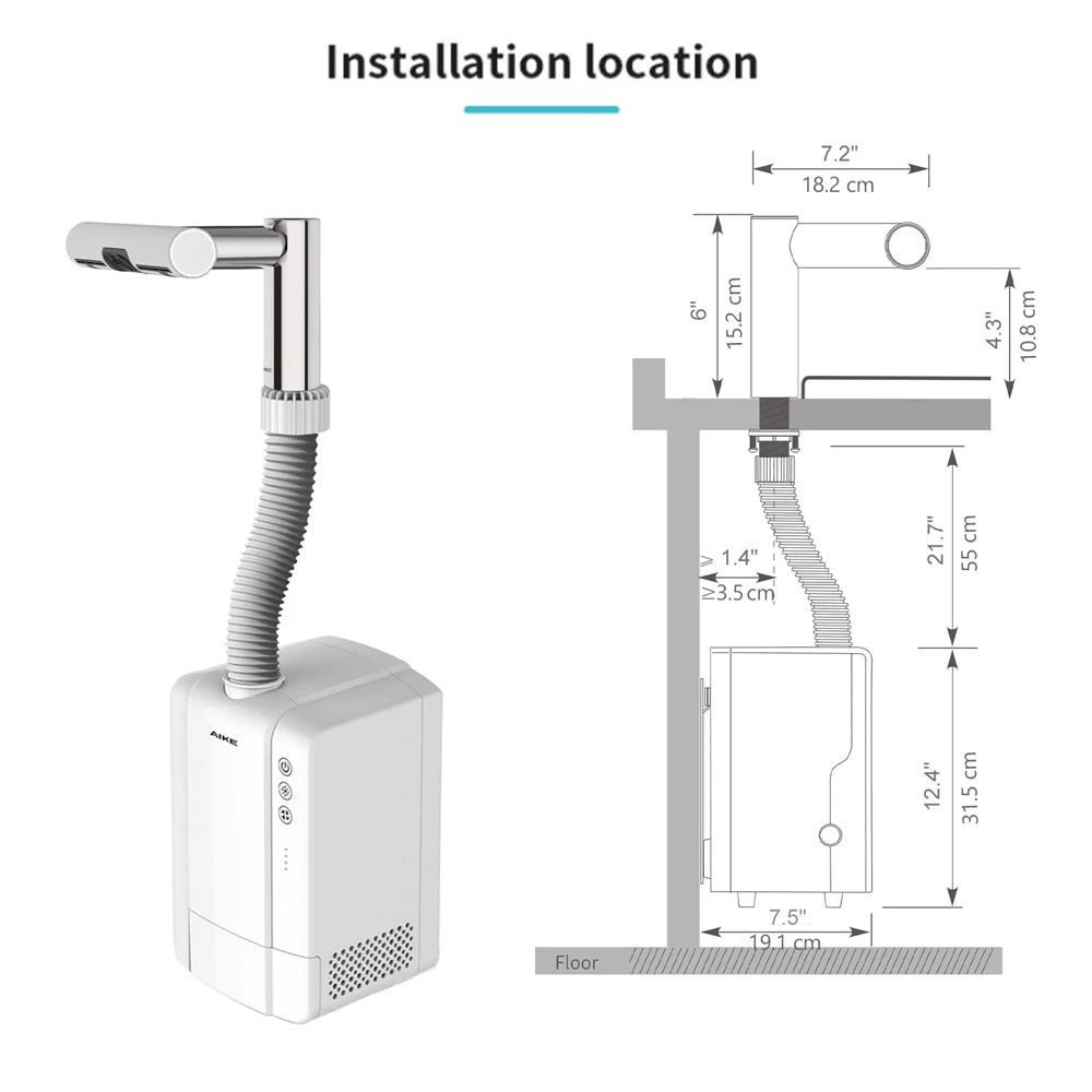 Sc64c530968c44b86bd7a6e3050e9d49aK Airblade Tap Hand Dryer Automatic Bathroom Hand Washing and Drying Machine Washroom Faucets Air Tap Powerful Hand Dryer Mallzona
