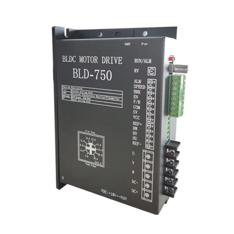 브러시리스 DC 모터 속도 조절기, BLDC 엔진 컨트롤러, BLDC 드라이버, 48V QW-BLD-750