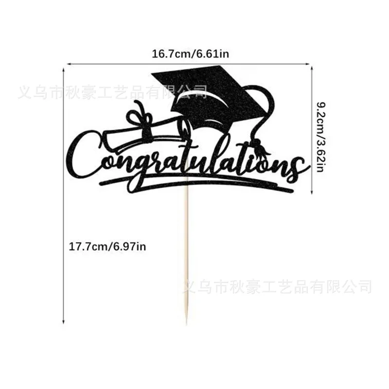thumbnail image 2 of Congratulations Graduation 2025 Cake Topper - Class Of 2025 Party Decorations 2 of 12