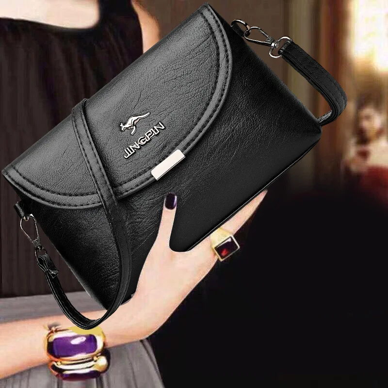 New Arrival Women's Crossbody Bag Single Shoulder Bag Elegant Style Lady's Small Pure Color PU Bag