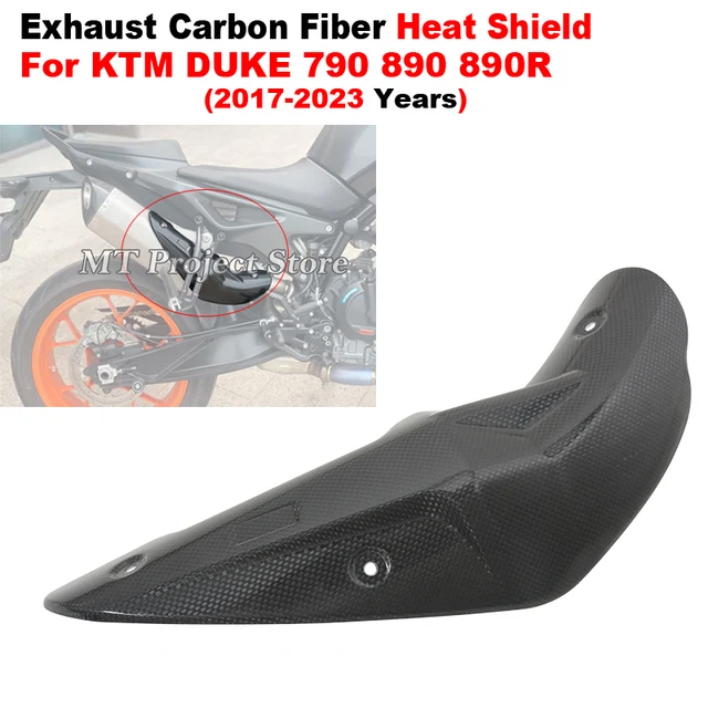 Muffler Motorcycle Exhasut Modify Carbon Fiber Cover Anti-Scald Cap Heat Shield Guard Proof For KTM DUKE 790 890 890R 2017-2023