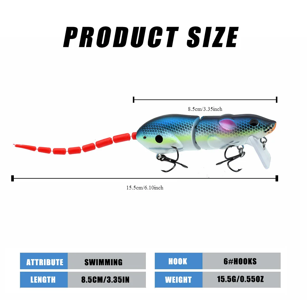 15.5CM Mouse Lure 5