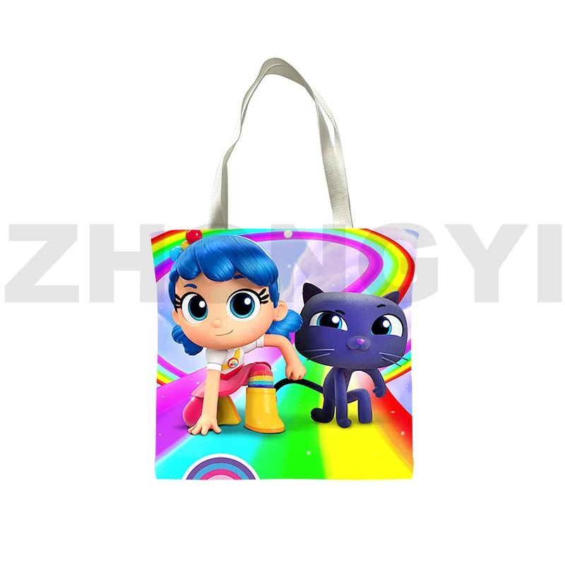 

3D Printed True and The Rainbow Kingdom Handbags Anime Shoulder Bag for Women Tote Bags Canvas Shopping Bag Girls Crossbody Bags