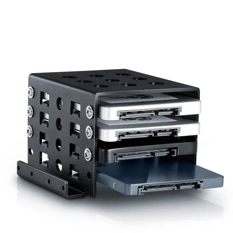 【NEW】 4-Bay 3.5 Inch To 2.5 Inch Hard Drive Adapter Bracket Mobile Holder Solid State Expansion Built-In Hard Disk Frame