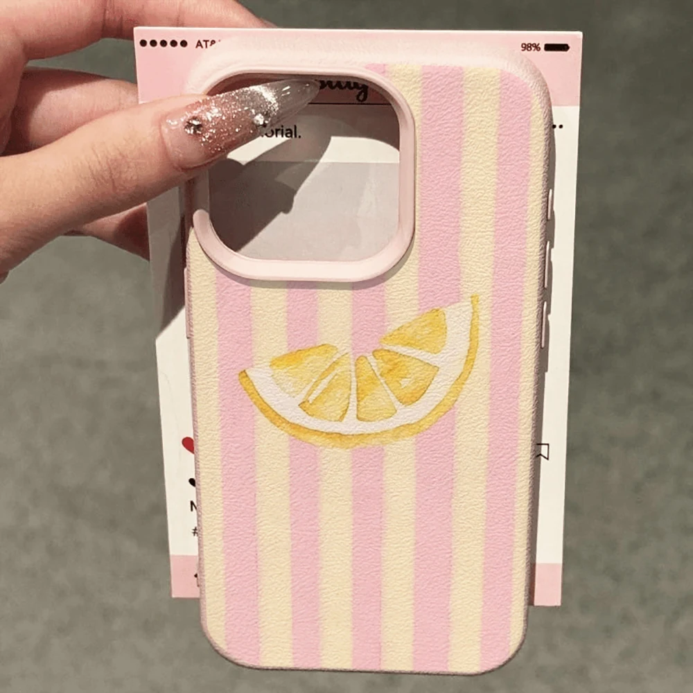 รูปสินค้า เคส iPhone ลายมะนาวสด ใส นิ่ม ไม่เป็นรอย