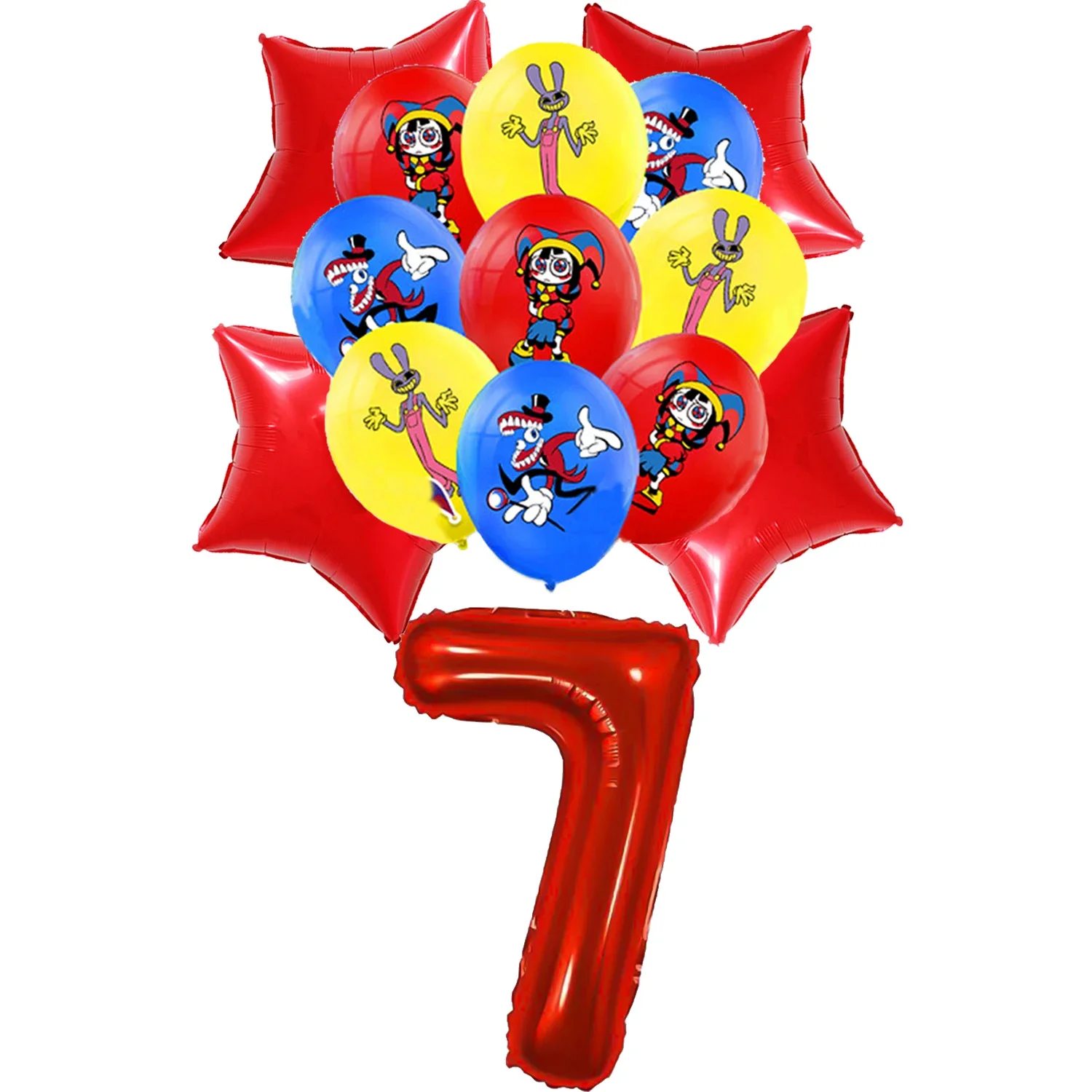 thumbnail image 1 of Decoración de fiesta de cumpleaños de circo Digital increíble, vajilla desechable, globos, mantel, adornos para pasteles para niños, Baby Shower, 1 of 5